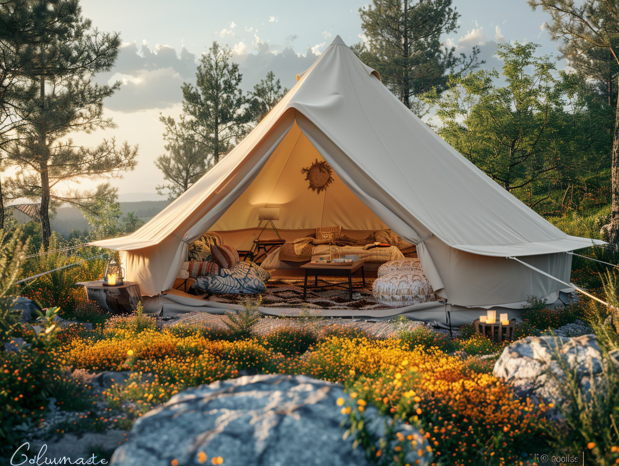 camping nature luxe